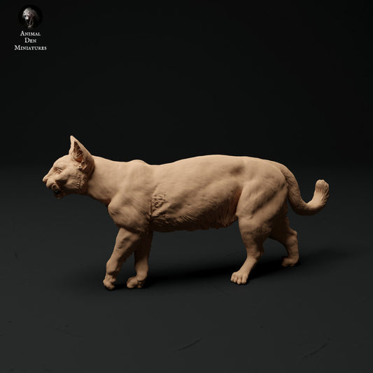 Product photo animal figure diorama, model building: 0: Pet figure: running cat