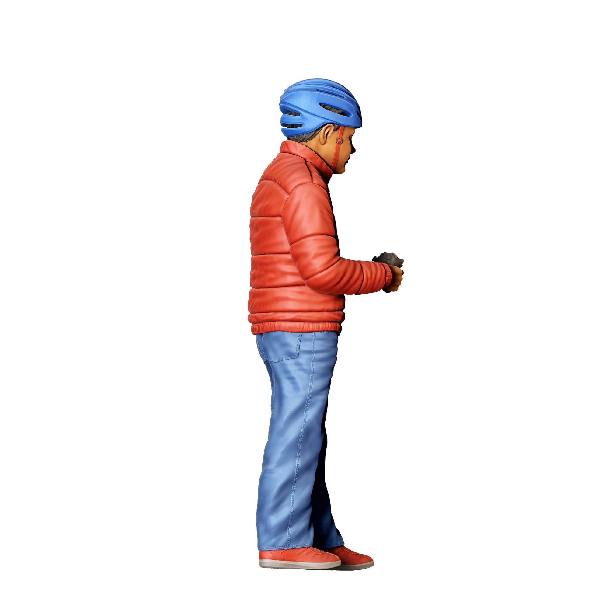 Diorama model building product photo 0: Child playing with RC car D (Ref. No. 374)