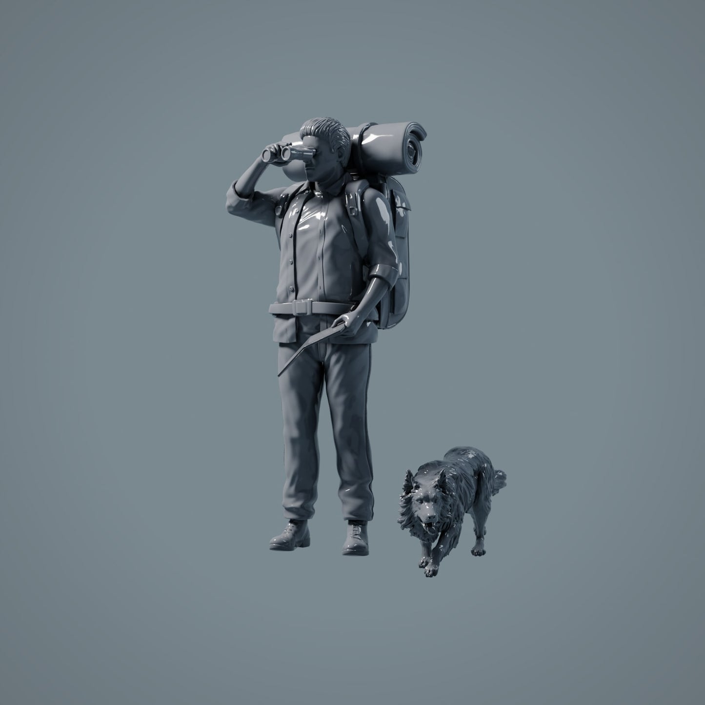 Pet Figure: Running Dog - Border Collie (a005)