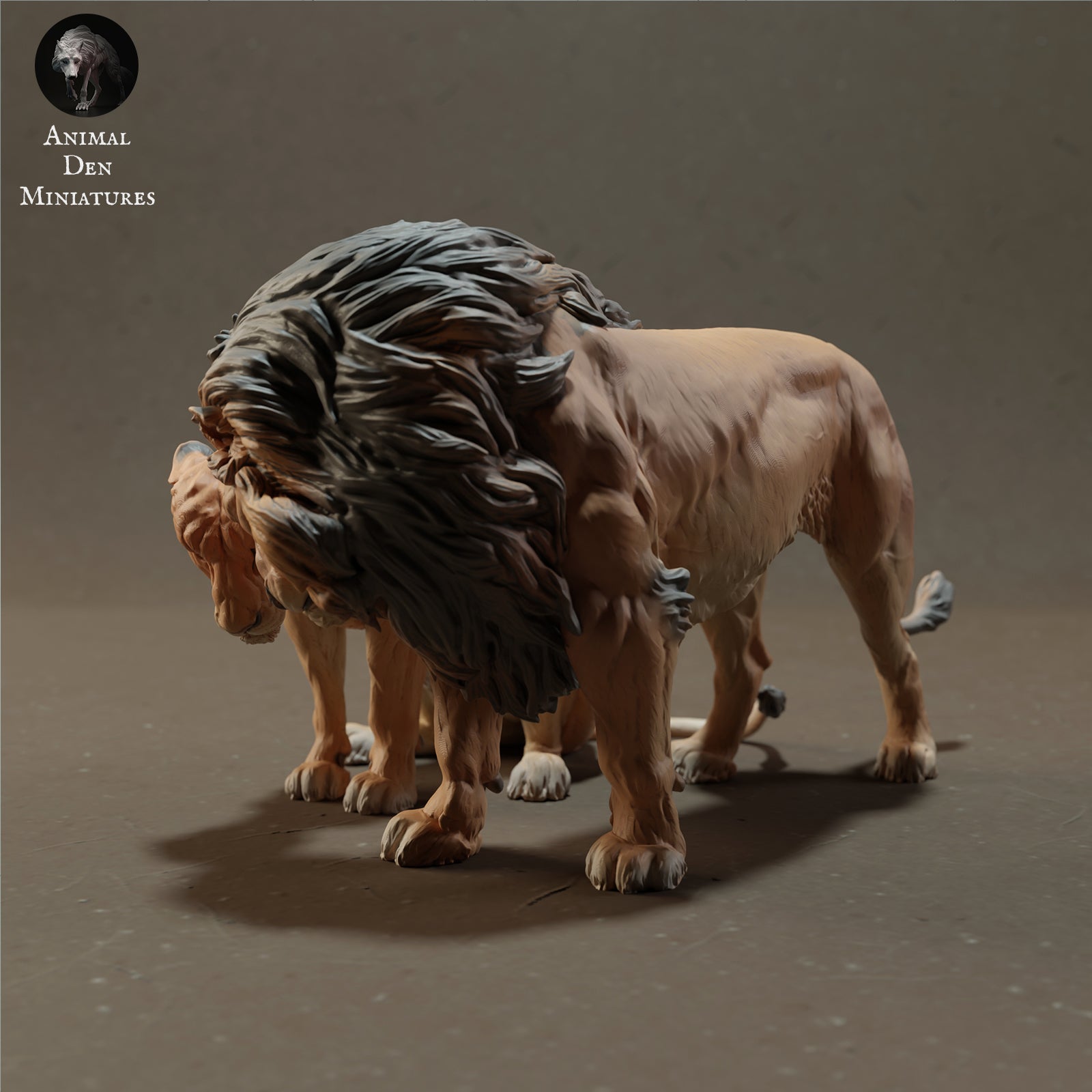 Product photo Animal Figure Diorama, Model Building: 0: Lion and Lioness - Savanna Animals