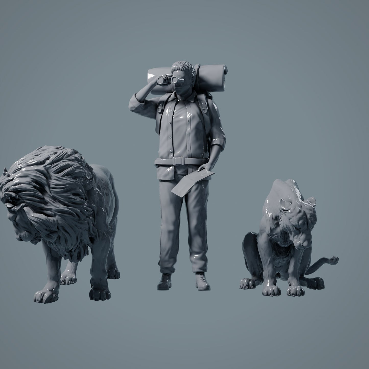 Lion and Lioness - Animals of the Savannah (23_02_13)