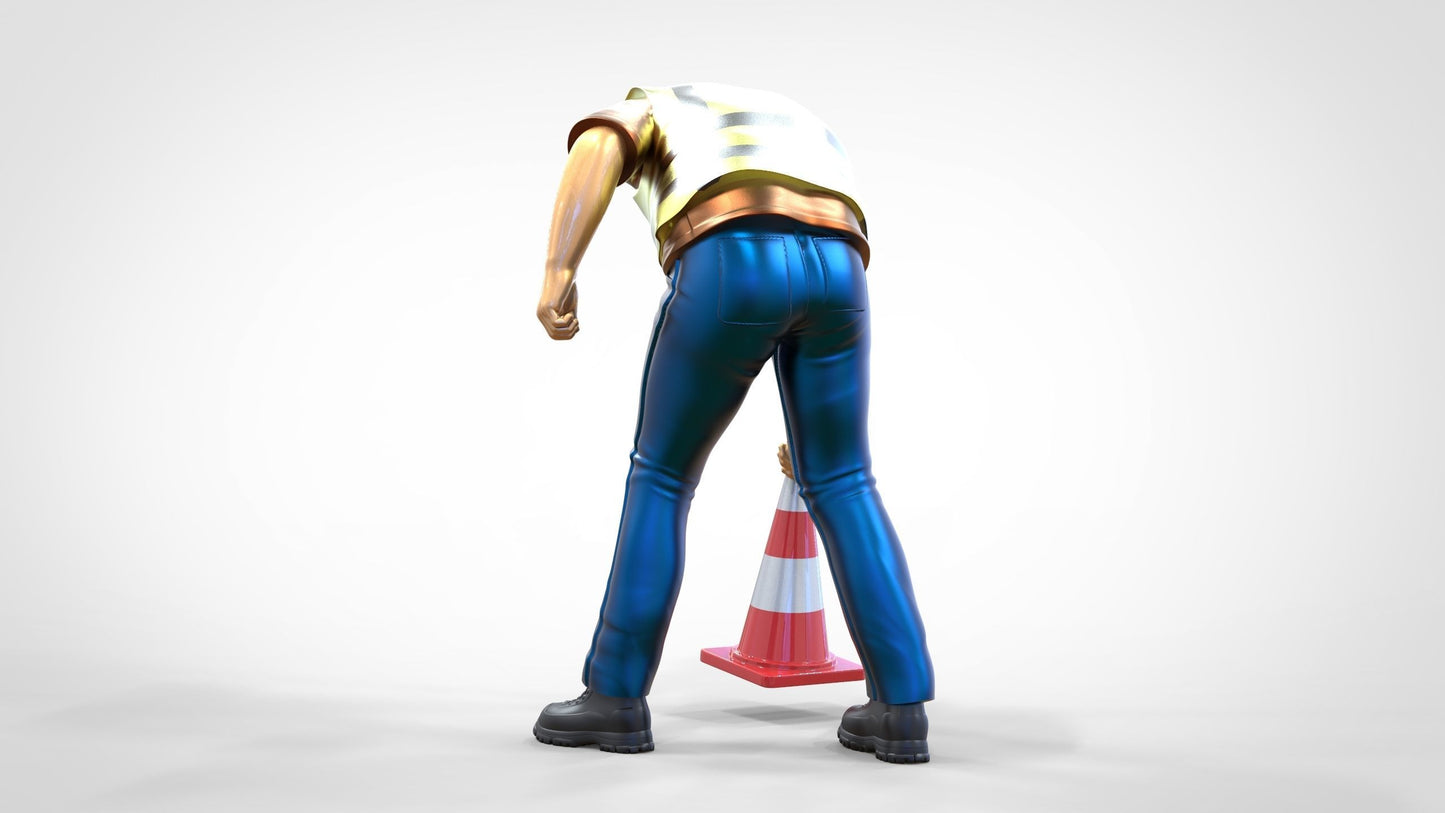 Product photo 0: Track marshal or worker: Securing with pylons
