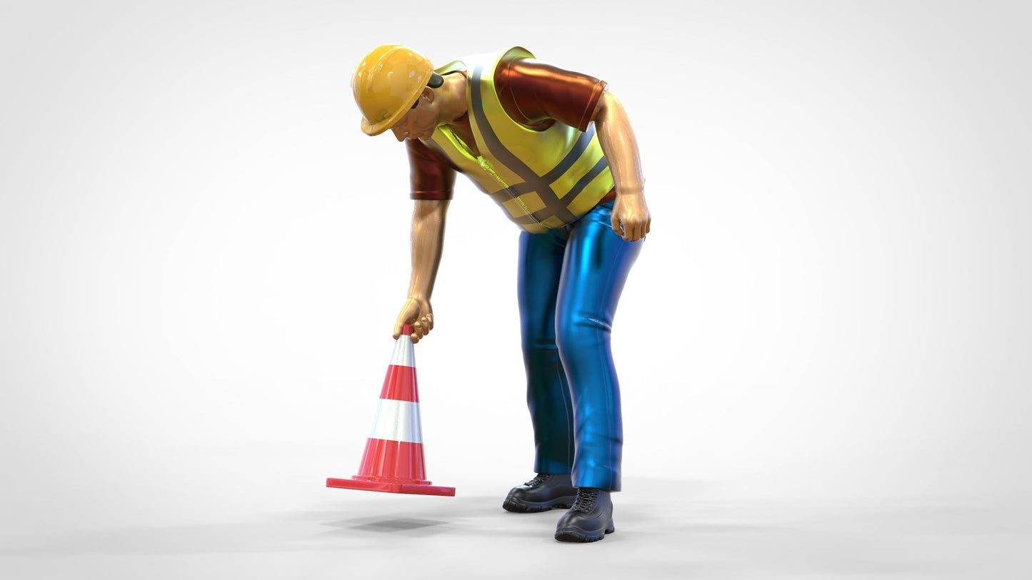 Product photo 0: Track marshal or worker: Securing with pylons