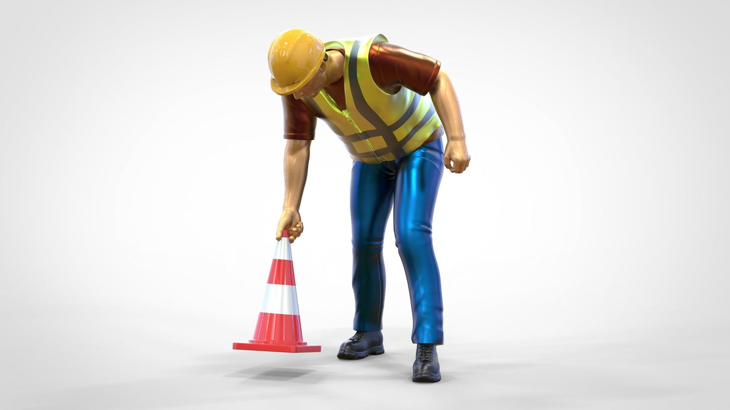Product photo 0: Track marshal or worker: Securing with pylons