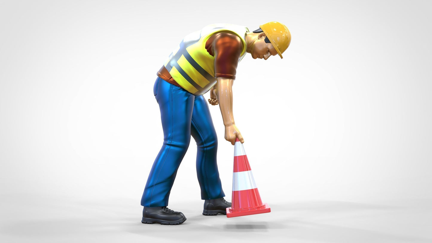 Product photo 0: Track marshal or worker: Securing with pylons