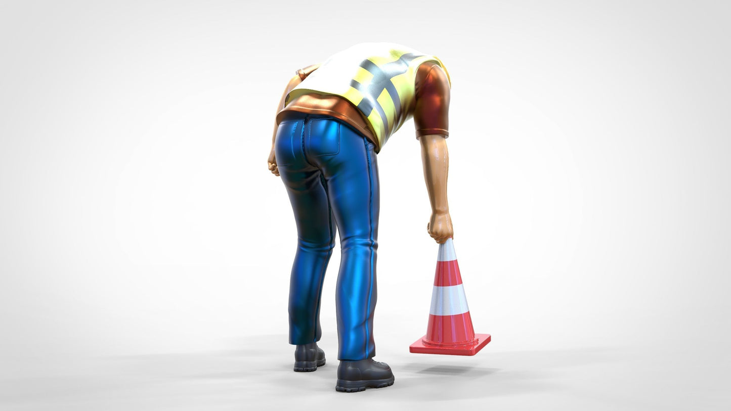 Product photo 0: Track marshal or worker: Securing with pylons