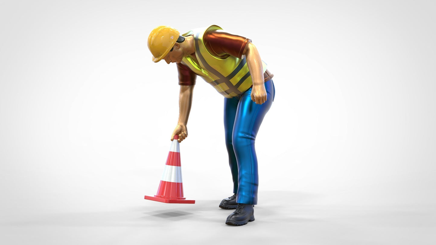Product photo 0: Track marshal or worker: Securing with pylons
