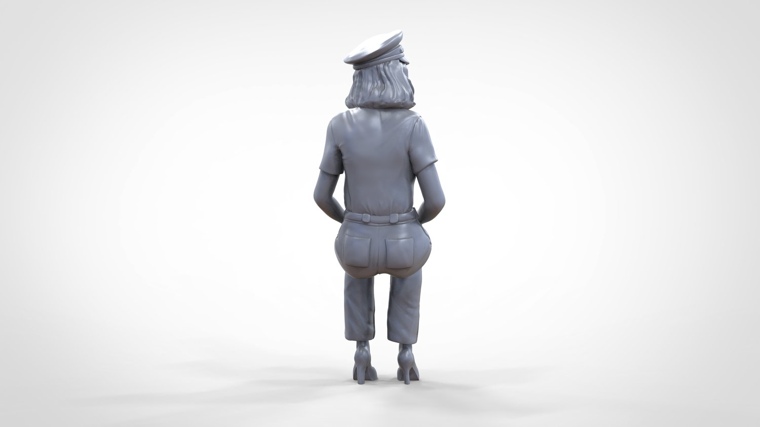 Product photo 0: Pilot in uniform sitting: Aircraft personnel - operating lever