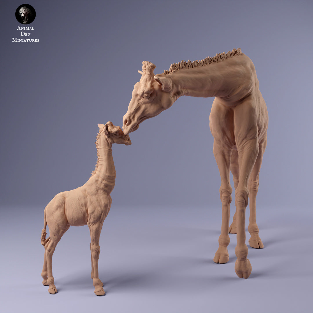 Product photo Animal Figure Diorama, Model Building: 0: Mother Giraffe with Calf: Animals from Africa