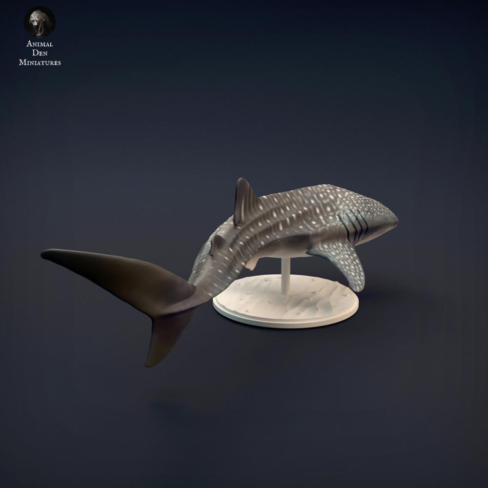 Product photo animal figure Animal Den Miniatures 4: marine animal figure: whale shark (22_02_01)