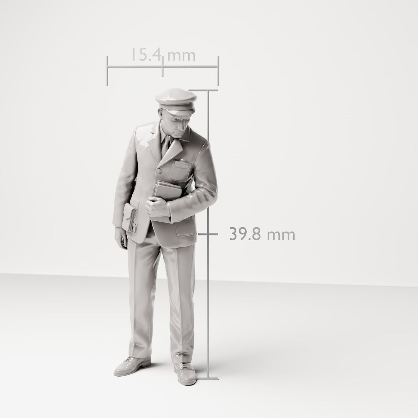 Diorama model-making product photo 6: Historical diorama figure: ship steward with passenger list (sc16)