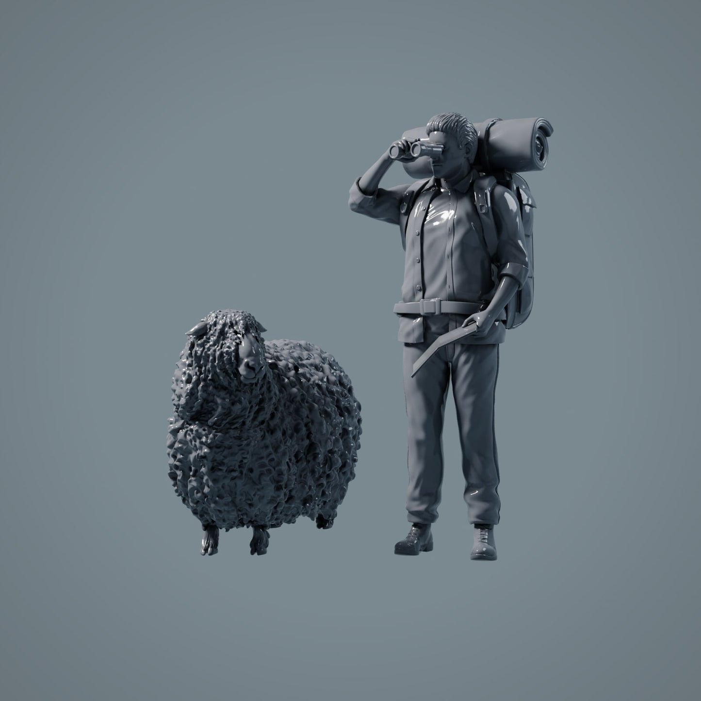 Farm Animal Figures: Sheep - Standing Sheep 3 (a026)