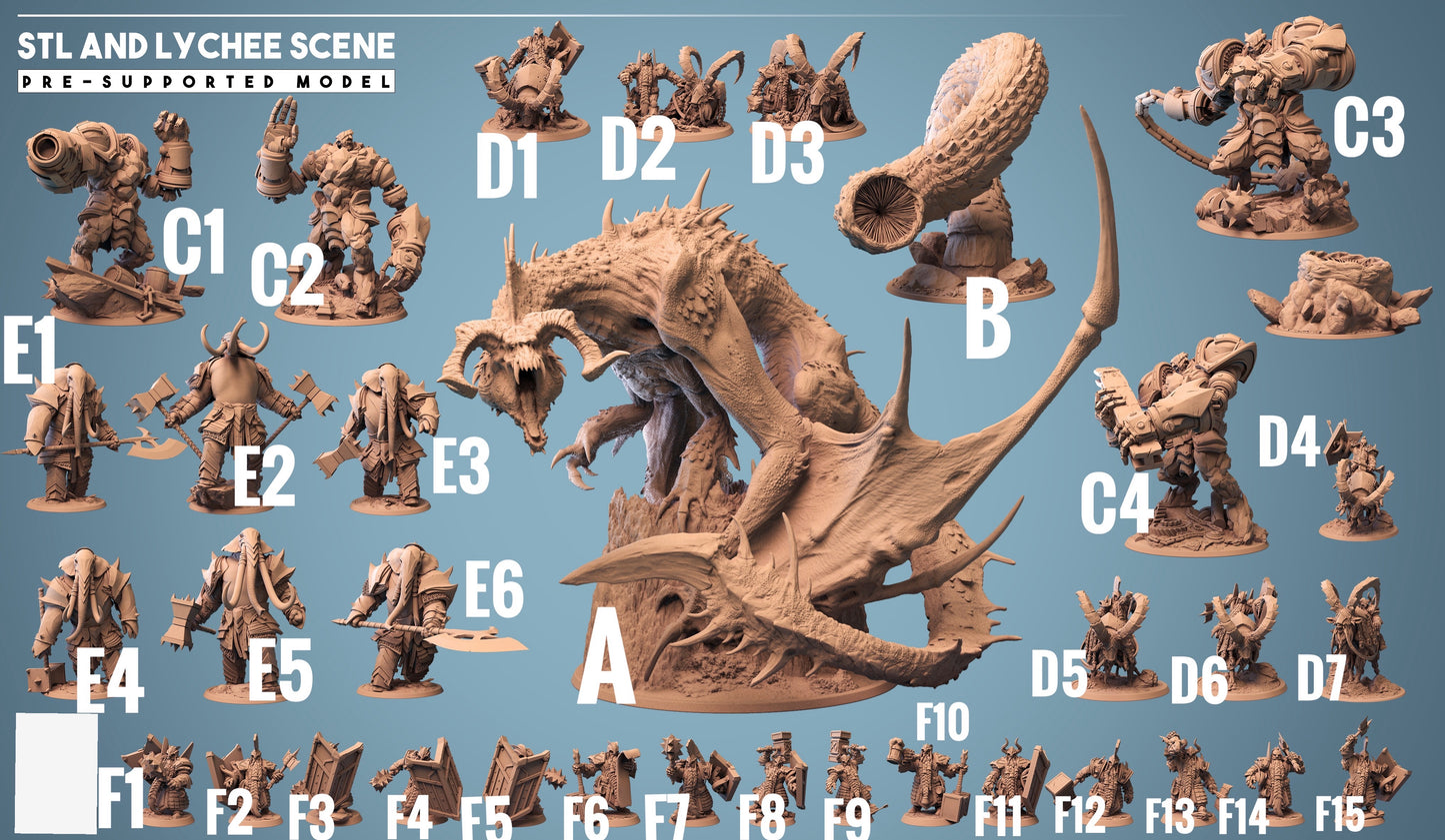 Dwarf Rider - Brave Warrior on Capricorn - Miner Dweller Under the Mountain (D5)