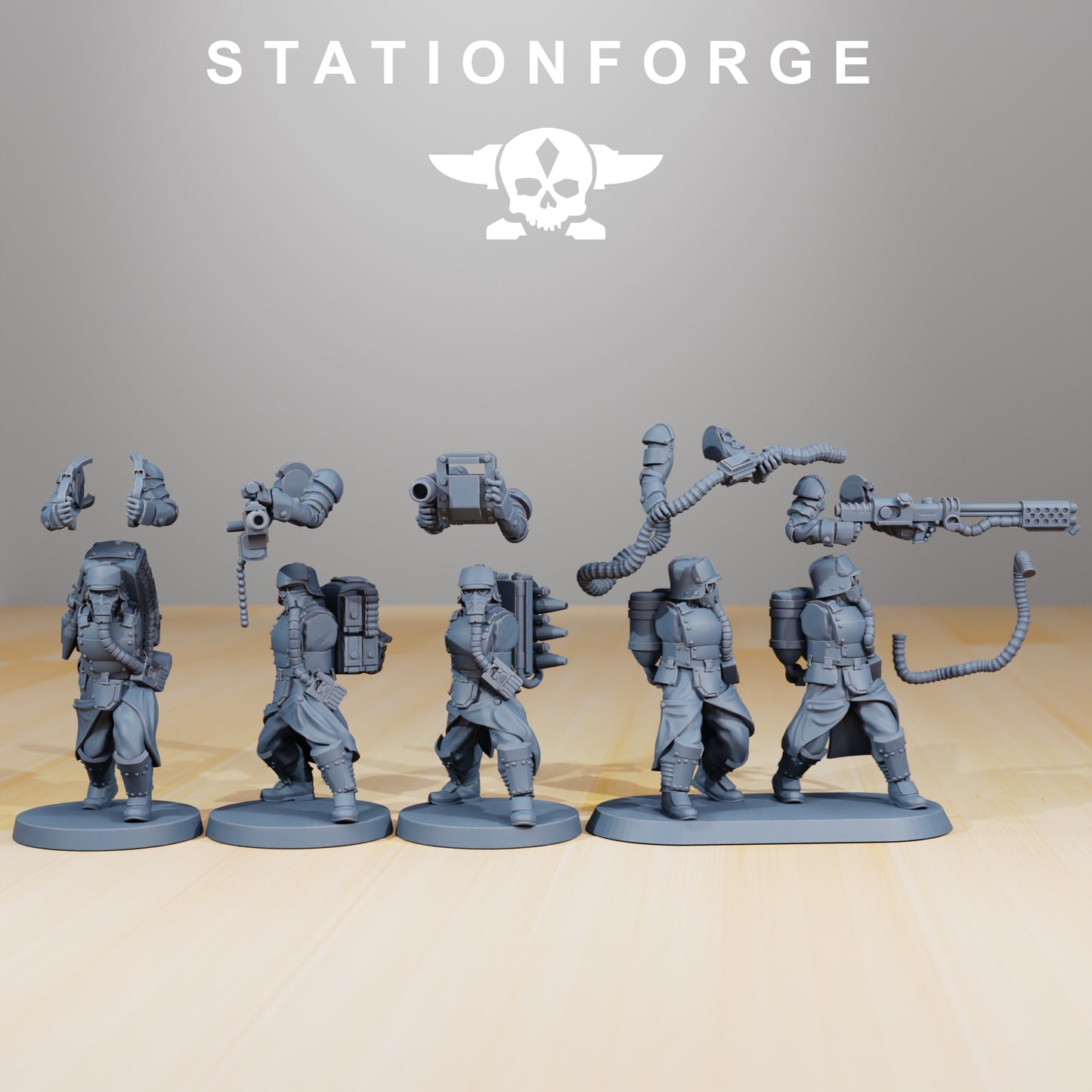 Product photo 28mm tabletop minis Stationforge: Armored Squad