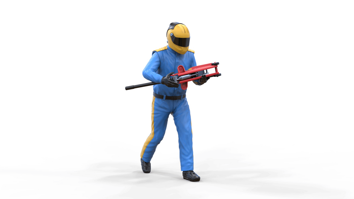 Product photo diorama and model building miniature figure: Pit Crew Jack