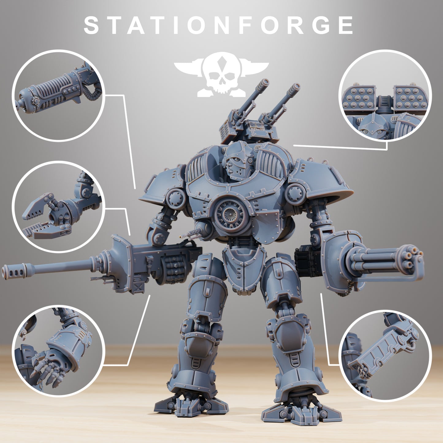 Product photo 28mm tabletop minis Stationforge: Defender MK2