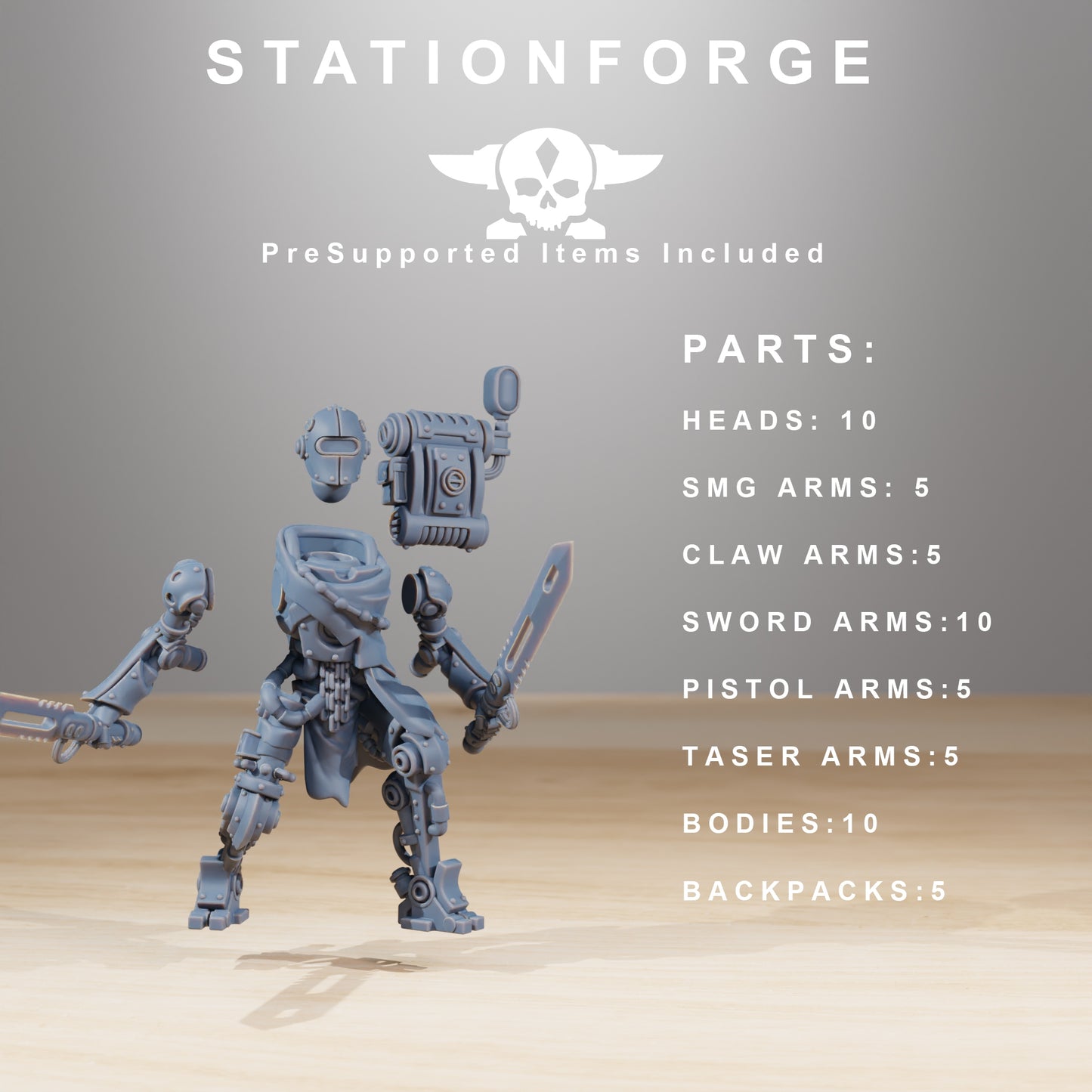 Product photo 28mm tabletop minis Stationforge: Junkbots