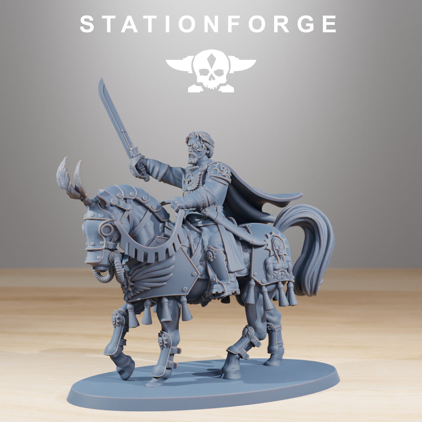 Product photo 28mm tabletop minis Stationforge: Cavalry Commanders