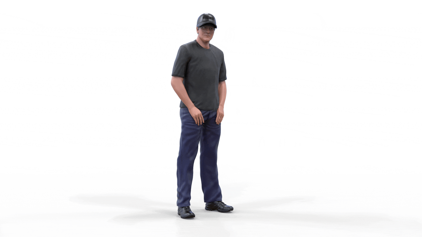 Product photo diorama and model building miniature figure: Car Tuner 3