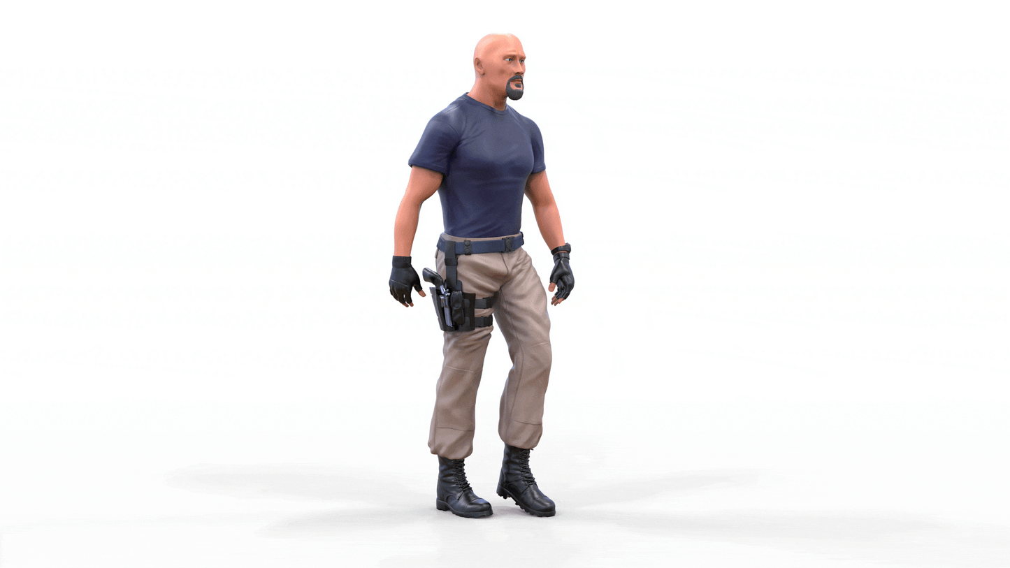 Produktfoto Diorama und Modellbau Miniatur Figur: Raser 4