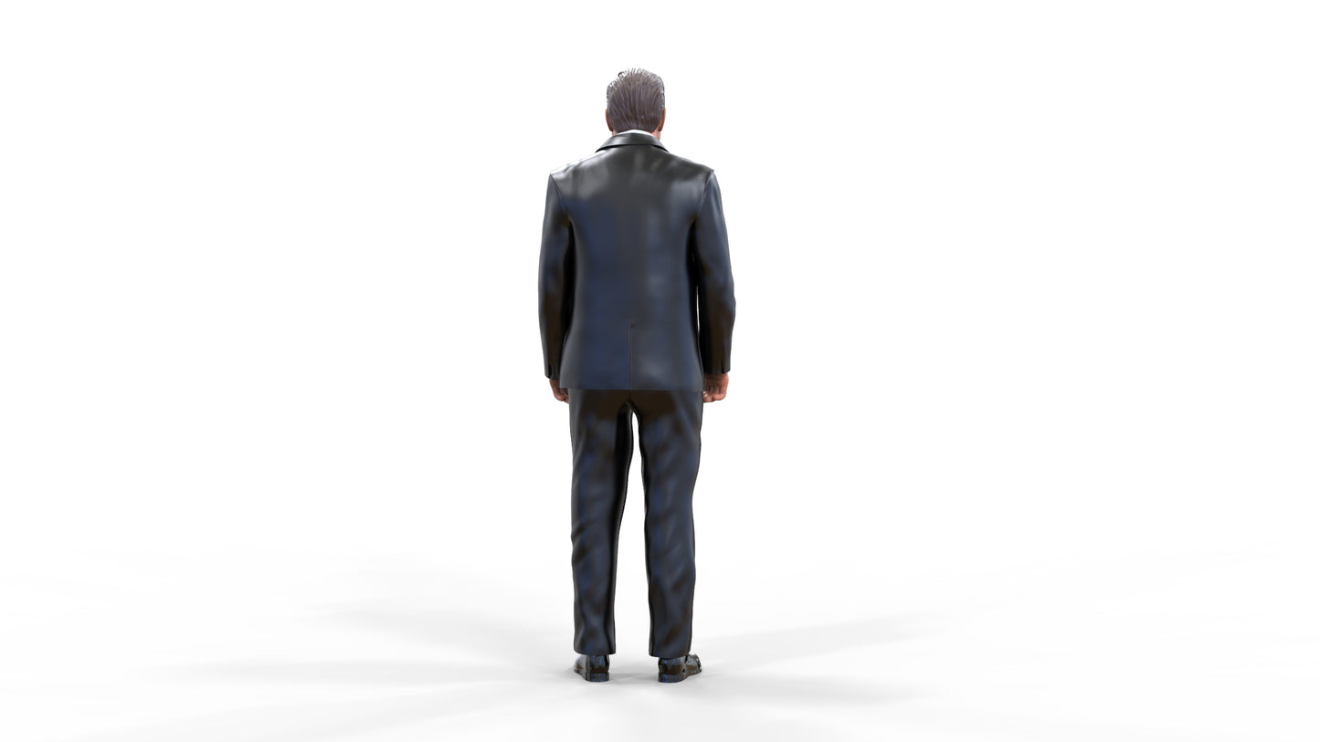 Product photo diorama and model building miniature figure: businessman