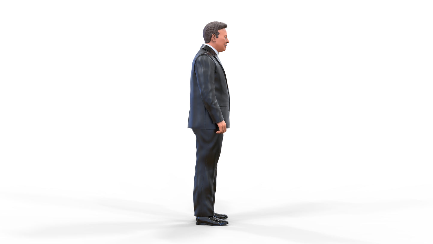 Product photo diorama and model building miniature figure: businessman