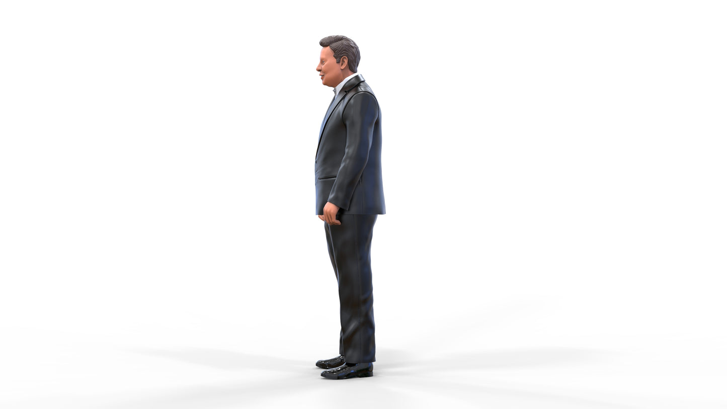 Product photo diorama and model building miniature figure: businessman