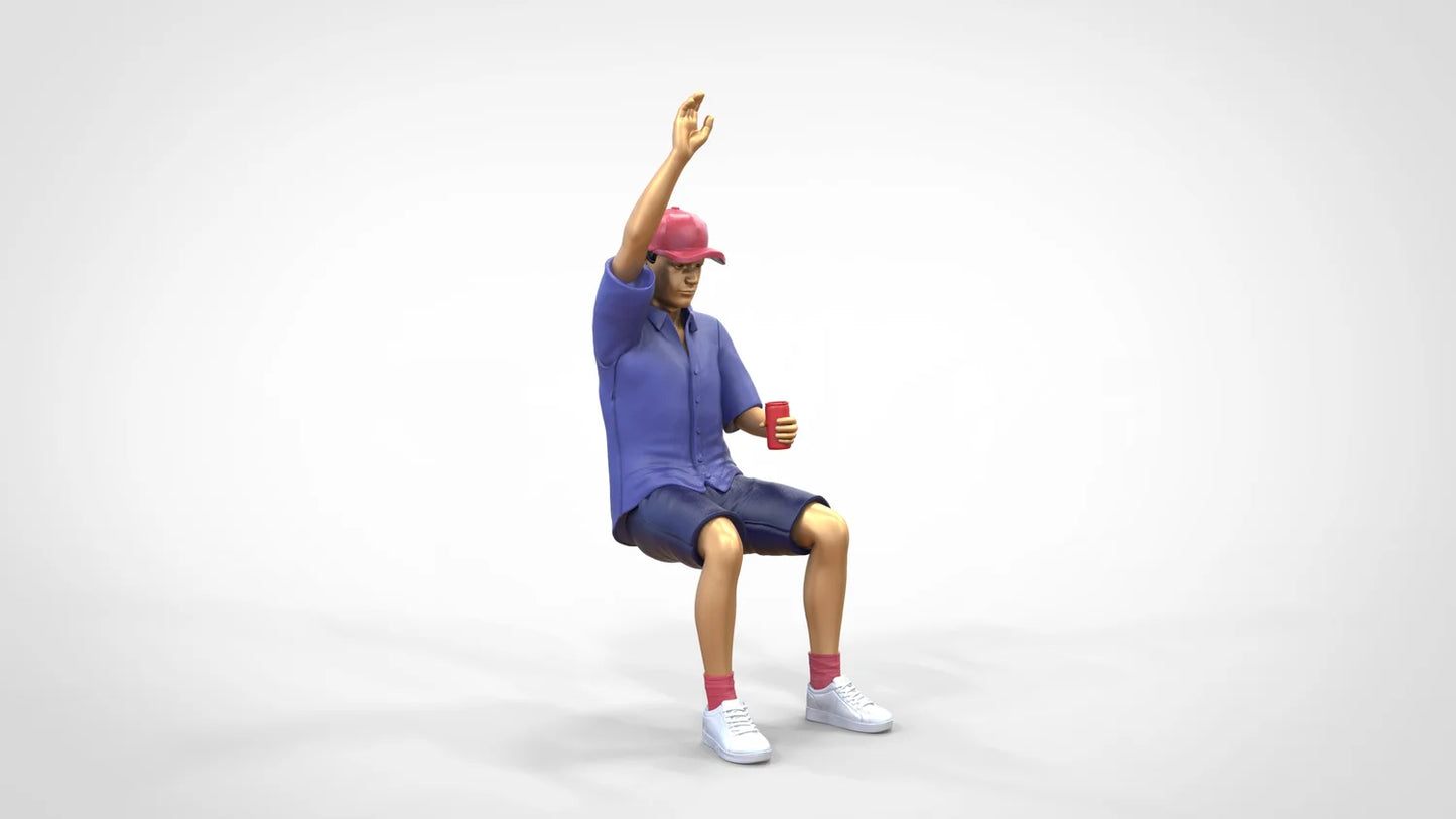 Product photo diorama and model building miniature figure: Audience Set 4, 10 figures
