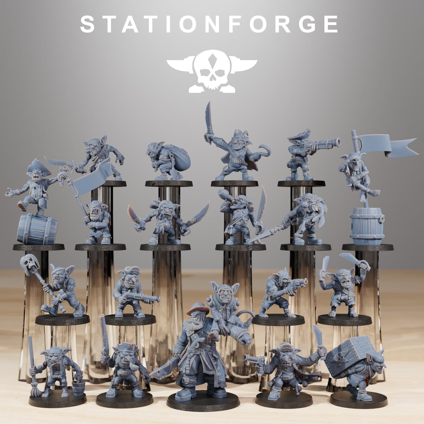 Product photo 28mm tabletop minis Stationforge: Gobs Pirates
