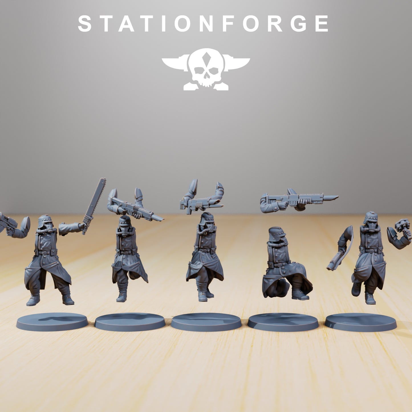 Product photo 28mm tabletop minis Stationforge: Trench Runners