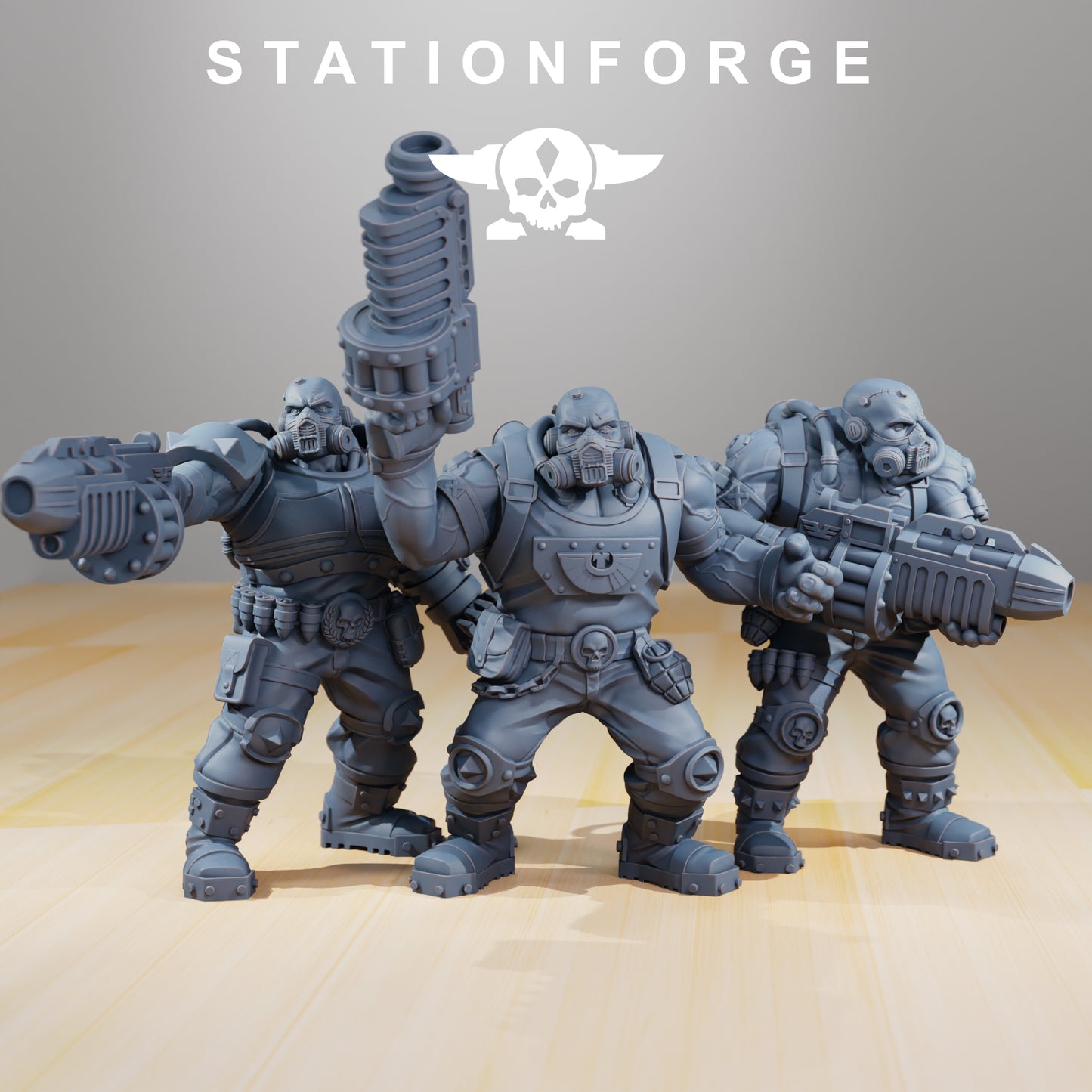 Product photo 28mm tabletop minis Stationforge: National Guard Guerrillas