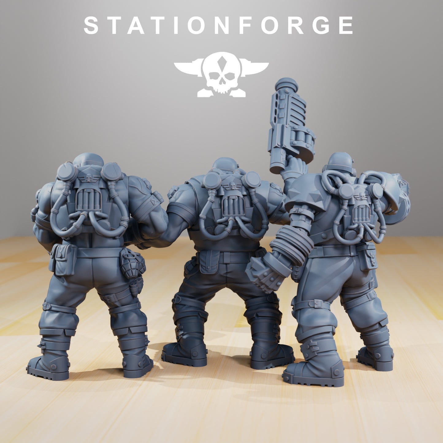 Product photo 28mm tabletop minis Stationforge: National Guard Guerrillas