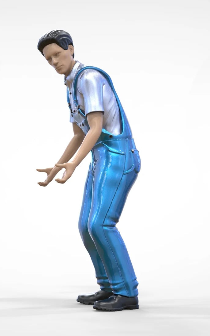 Product photo diorama and model building miniature figure: Mechanic Set 2, 8 figures