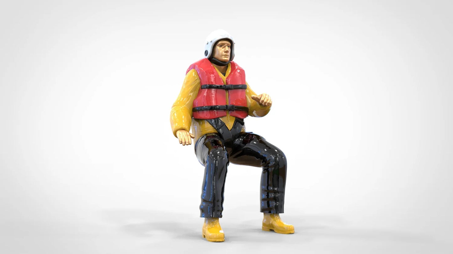 Produktfoto Diorama und Modellbau Miniatur Figur: Seenotretter Set, 8 Figuren