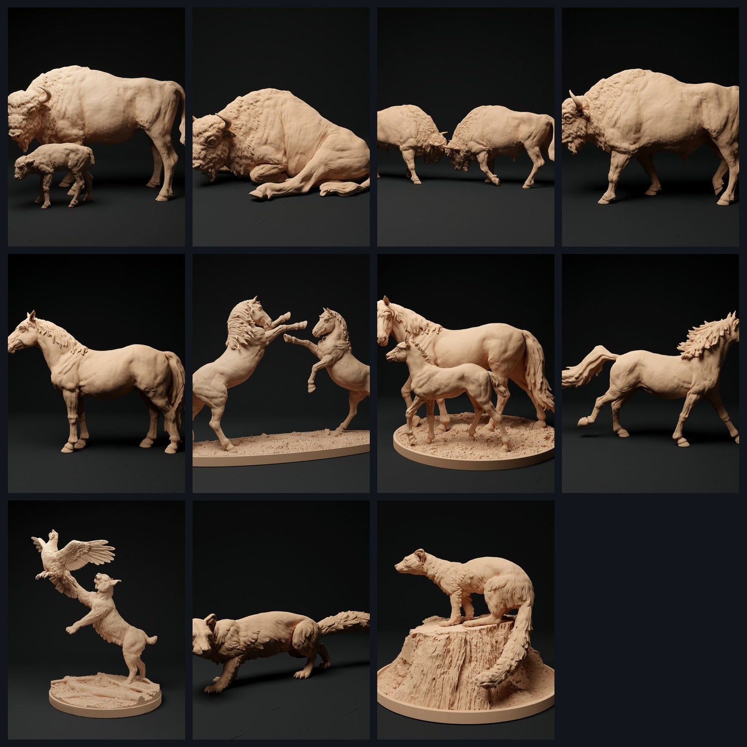 This image is the category image for the release 23_11: Osteuropa-animal figures and animal miniatures for diorama.