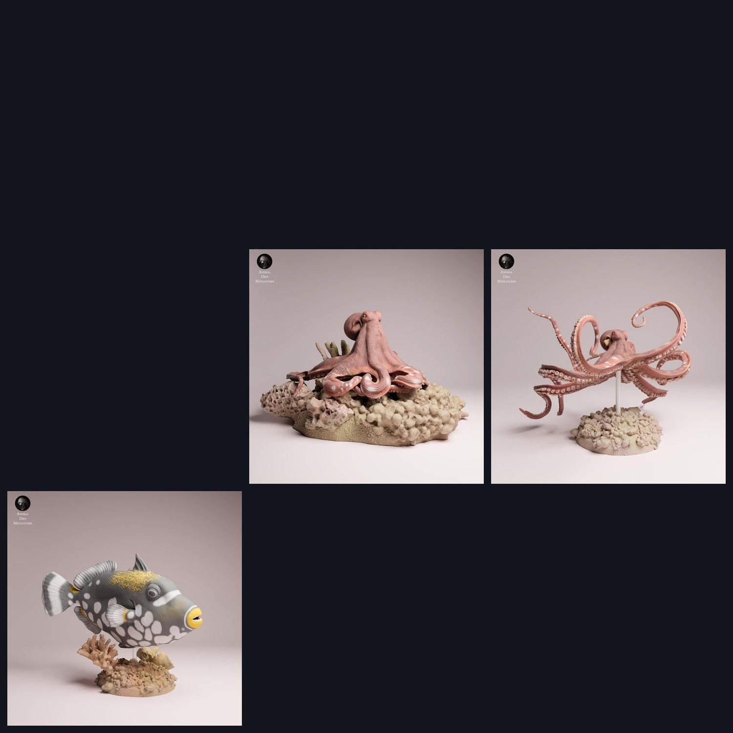 This image is the category image for the release 25_10: Riff-animal miniatures and animal figures for diorama and model building.