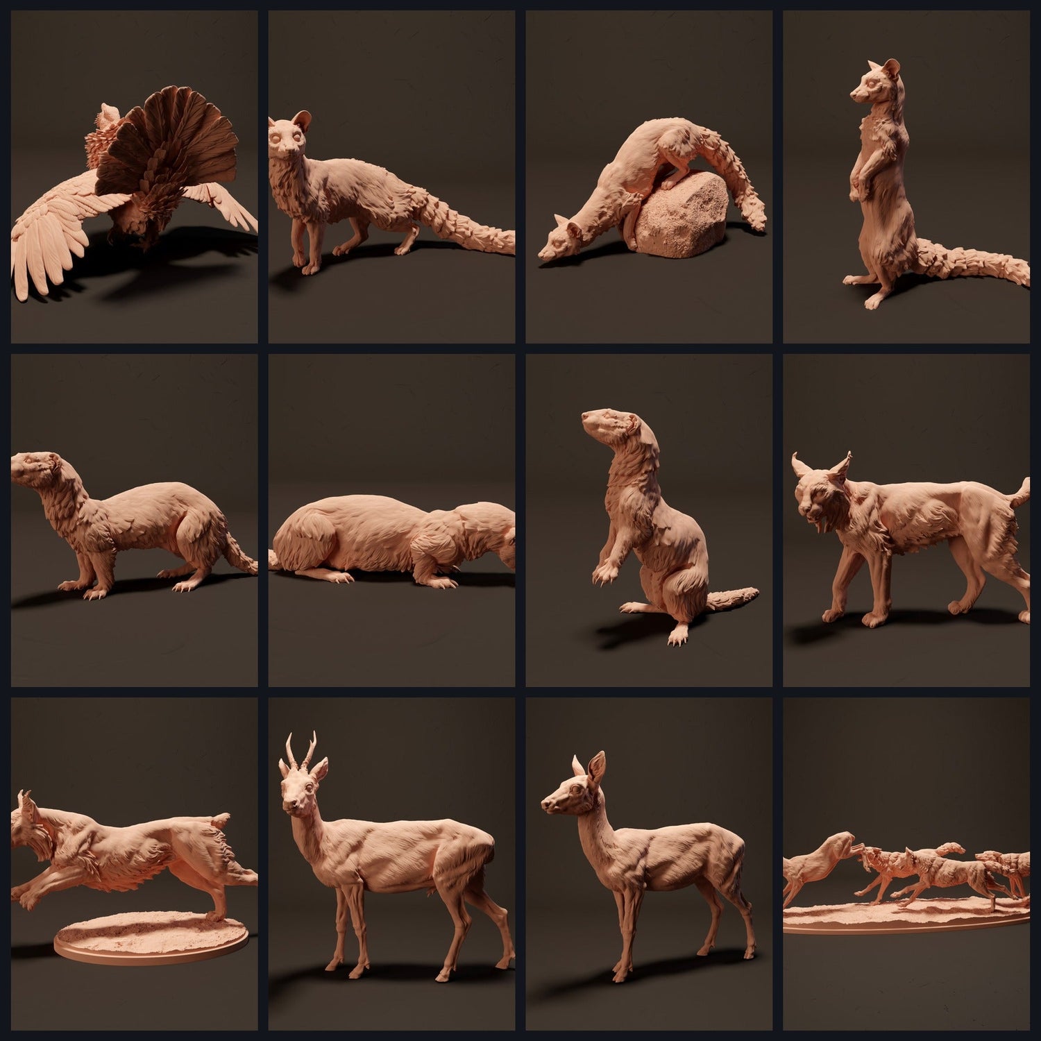 This image is the category image for the release 23_10: Iberische Tierminiaturen und Tierfiguren für Diorama und Modellbau
