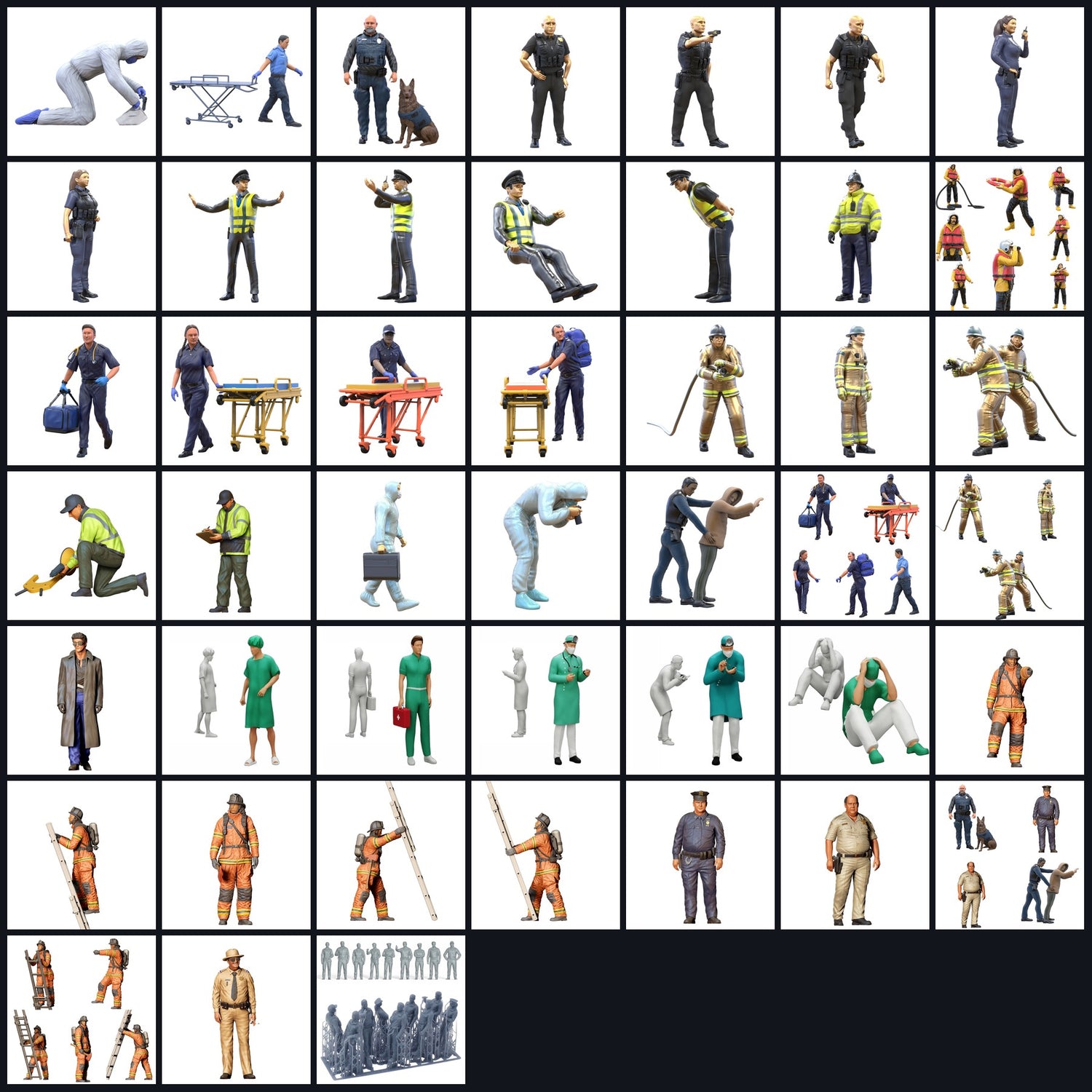 Dieses Bild ist das Kategoriebild fuer die Themenwelt Polizei, Feuerwehr & Rettung