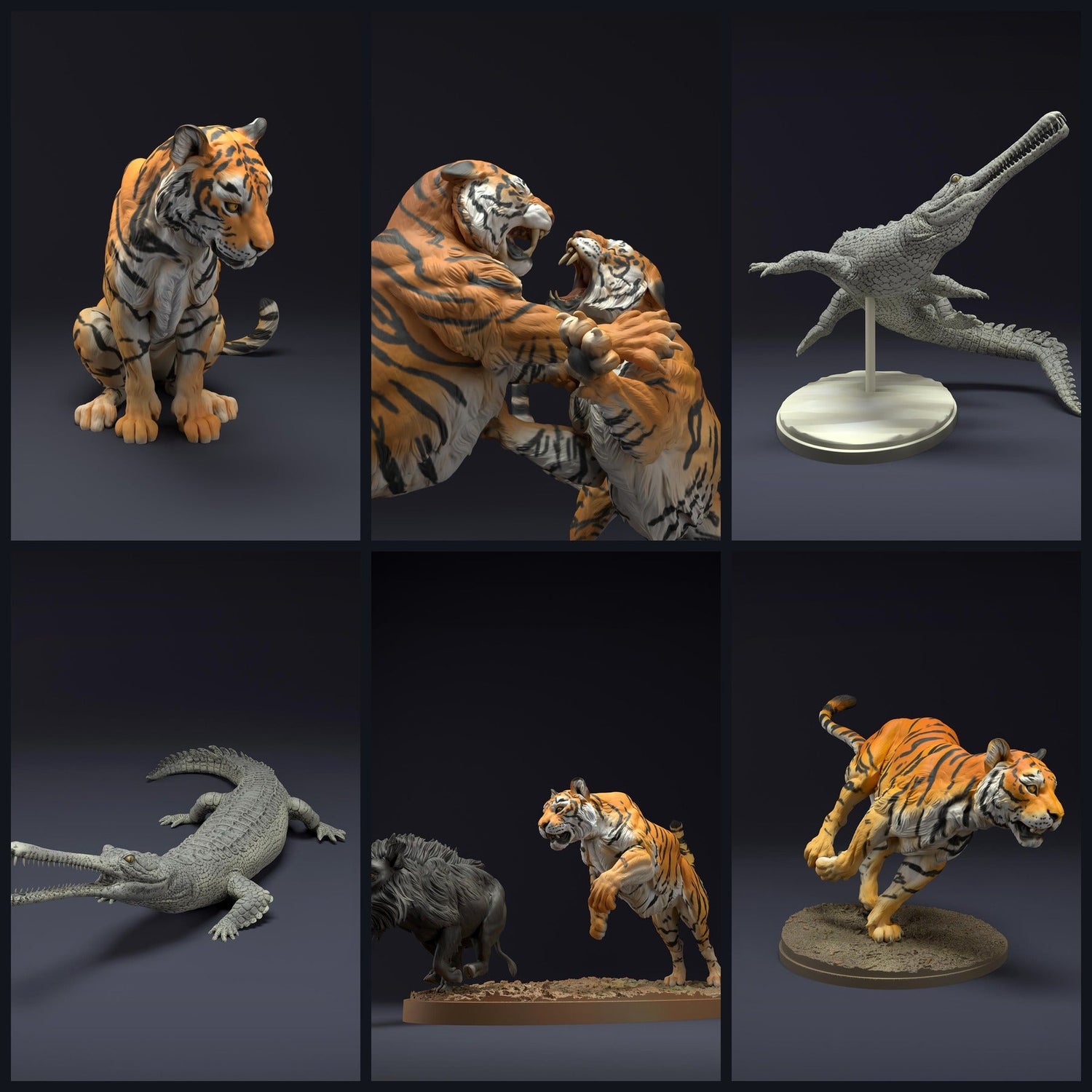 This image is the category image for the release 22_08: Wildtierfiguren für Diorama & Modellbau