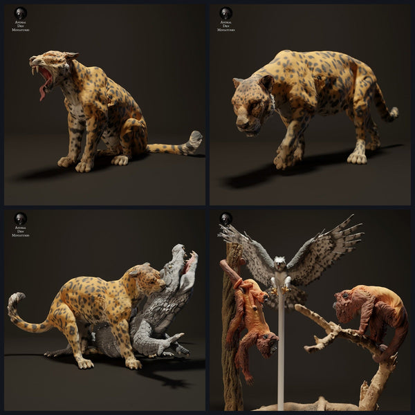 This image is the category image for the release 23_06: Südamerikanische Dschungel-animal miniatures for diorama and model building.