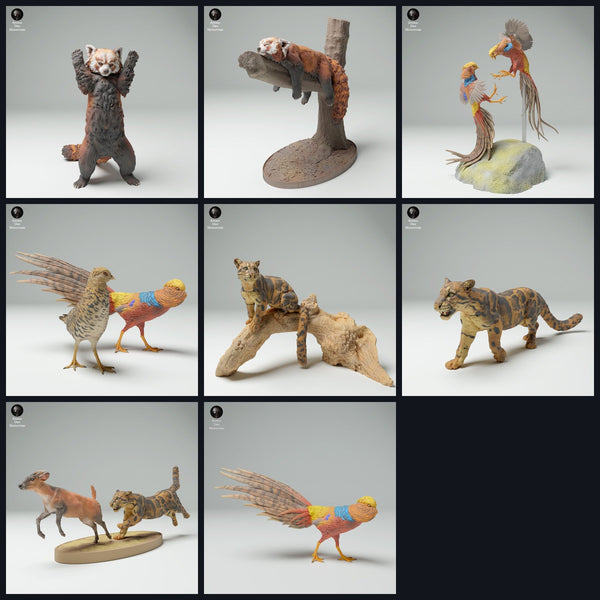 This image is the category image for the release 25_02: Asiatische Tierfiguren und Tierminiaturen für Diorama und Modellbau