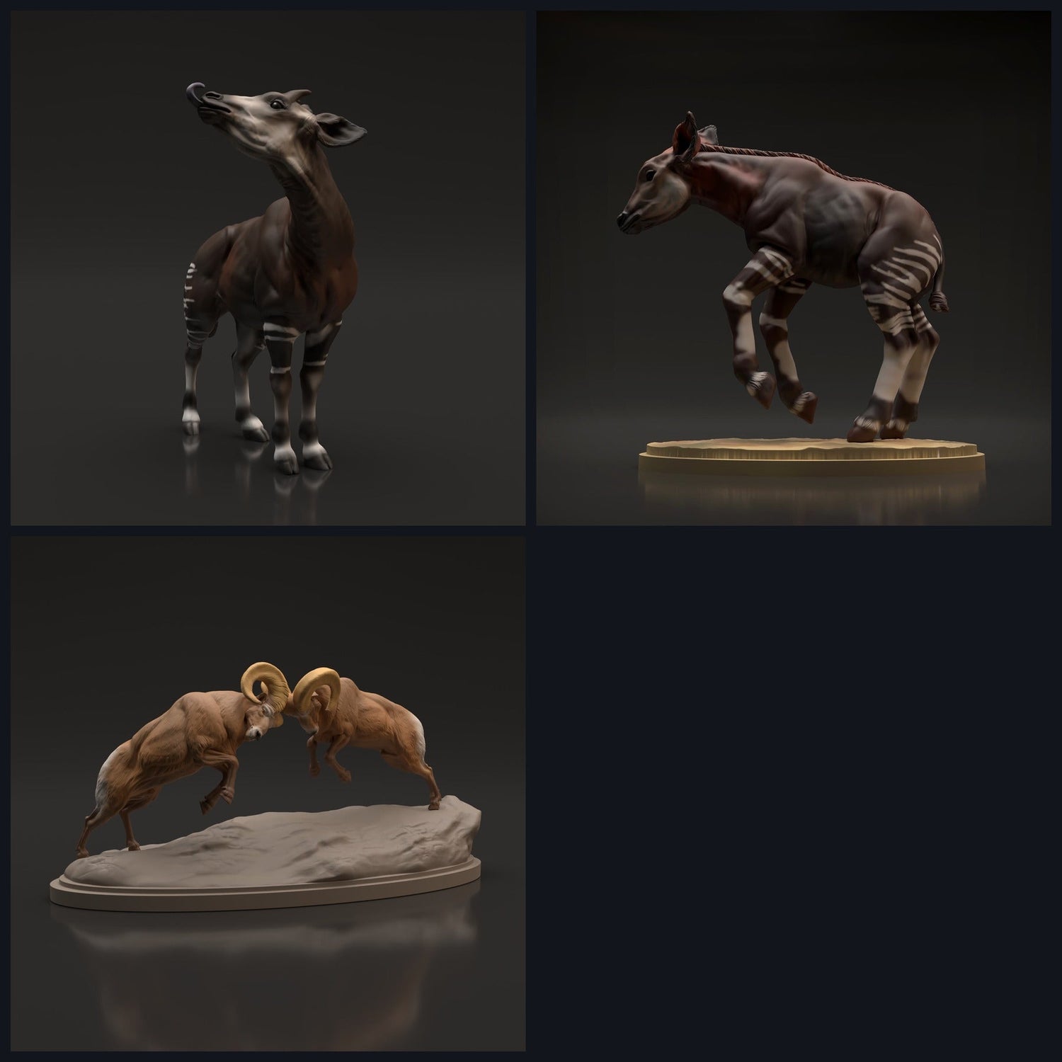 This image is the category image for the release 22_06: Savannen - and wildlife figures for diorama and model building.