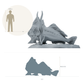 Product photo of animal figure Animal Den Miniatures 1: Marine animal figure: Red handfish (26_09_01)