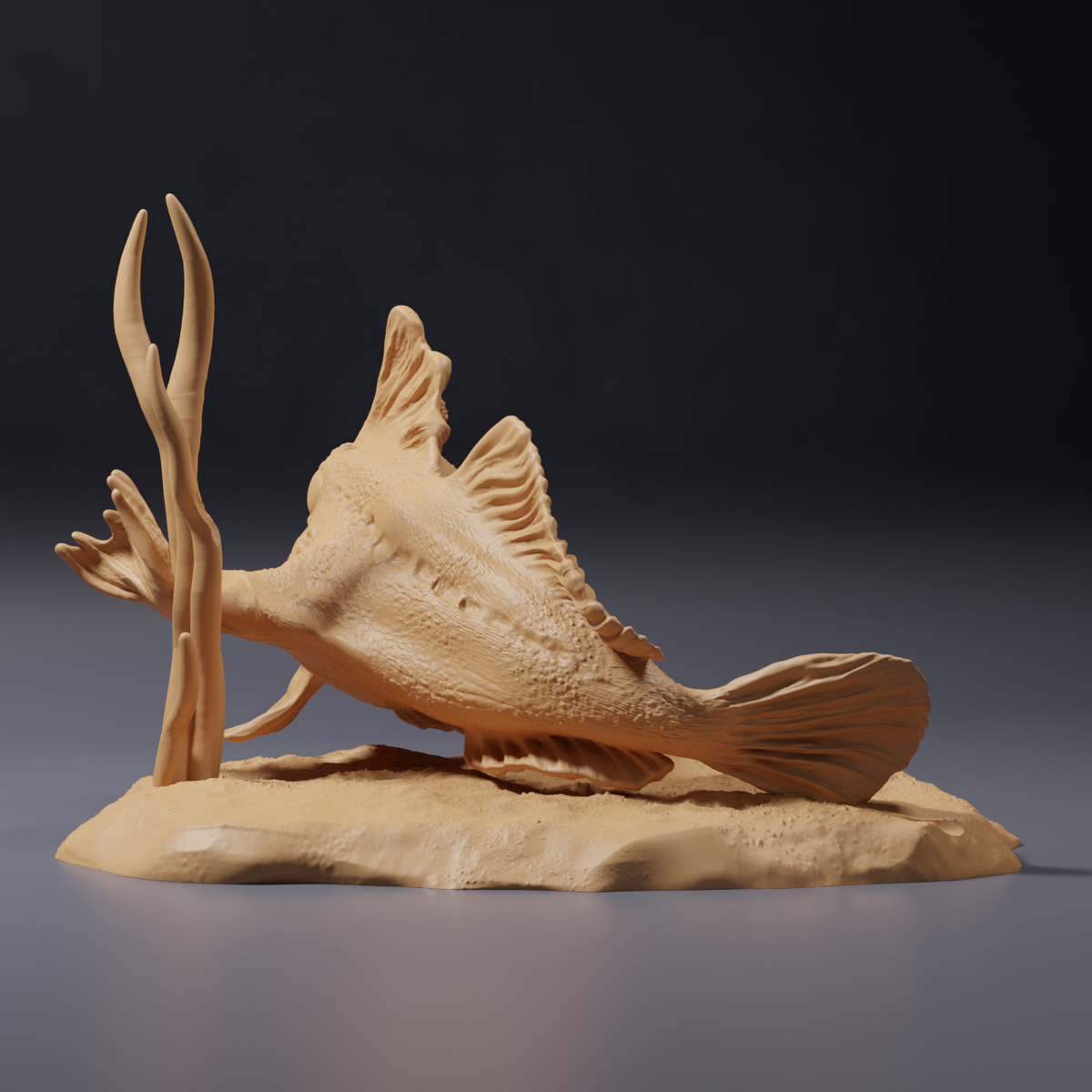 Product photo of animal figure Animal Den Miniatures 4: Sea animal figure: Red handfish (26_09_01)