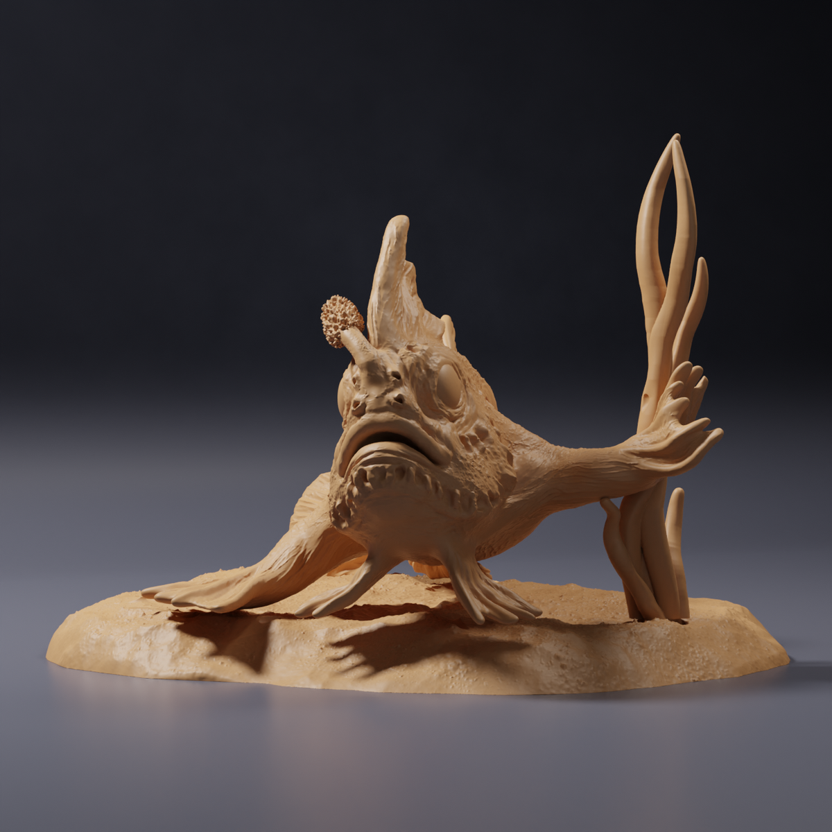 Product photo of animal figure Animal Den Miniatures 0: Sea creature figure: Red handfish (26_09_01)