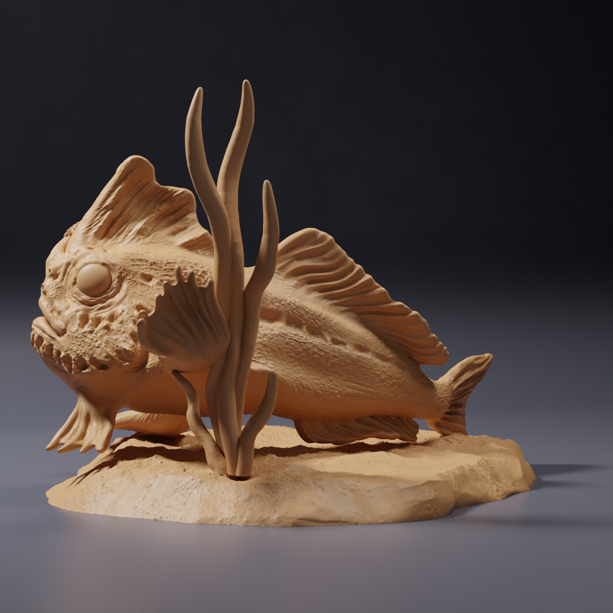 Product photo of animal figure Animal Den Miniatures 3: Sea creature figure: Red handfish (26_09_01)