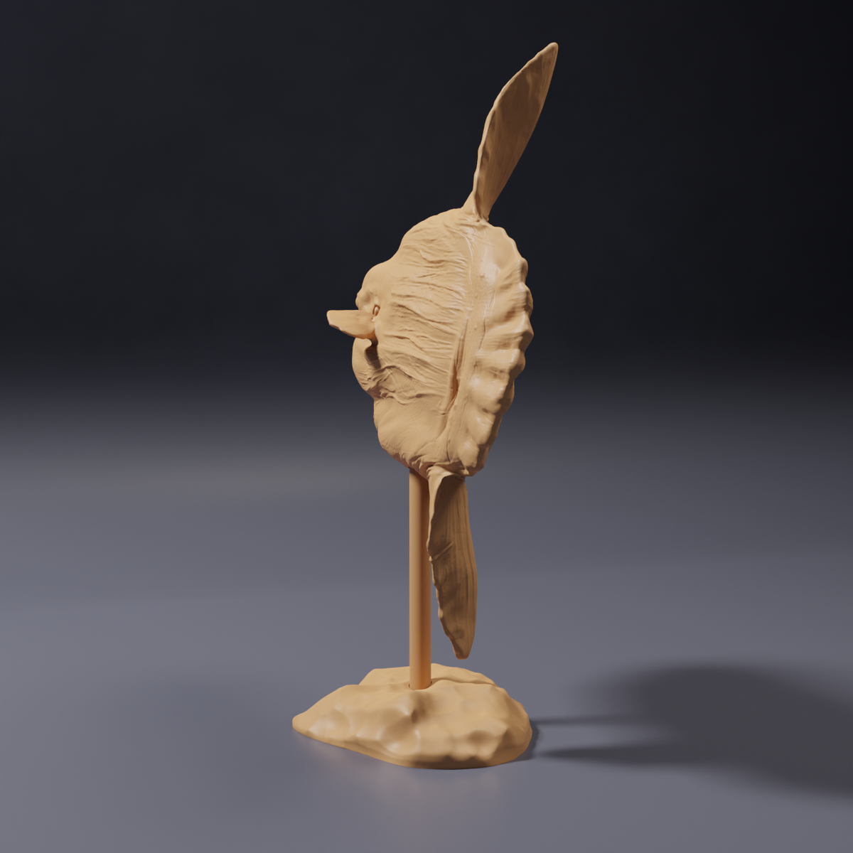 Product photo of animal figure Animal Den Miniatures 4: Sea creature figure: Ocean sunfish (26_09_06)