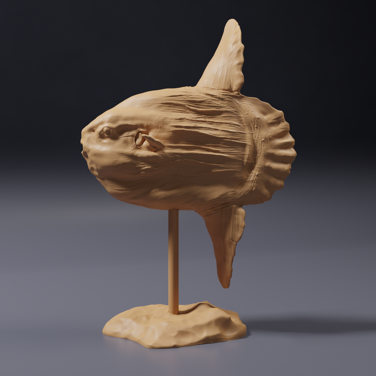 Product photo of animal figurine Animal Den Miniatures 3: Marine animal figurine: ocean sunfish (26_09_06)