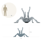 Product photo of animal figure Animal Den Miniatures 1: Arachnid figure: Goliath birdeater tarantula - threat display (26_10_02)