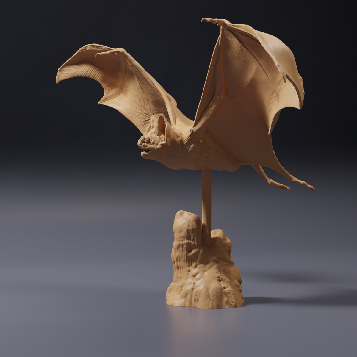 Product photo of animal figure Animal Den Miniatures 3: Bat animal figure: Common vampire bat - flying (26_10_03)